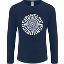 Gym Be Stronger Than Your Excuses Fitness Mens Long Sleeve T-Shirt Navy Blue