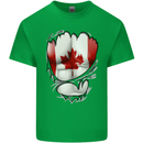 Gym Canadian Maple Leaf Flag Muscles Canada Mens Cotton T-Shirt Tee Top Irish Green