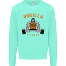 Gym Gorilla Fitness Bodybuilding Training Mens Sweatshirt Jumper Peppermint