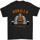Gym Gorilla Fitness Bodybuilding Training Mens T-Shirt Cotton Gildan Black