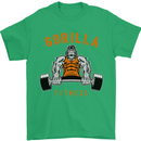 Gym Gorilla Fitness Bodybuilding Training Mens T-Shirt Cotton Gildan Irish Green