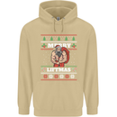 Gym Merry Liftmas Christmas Bodybuilding Mens 80% Cotton Hoodie Sand