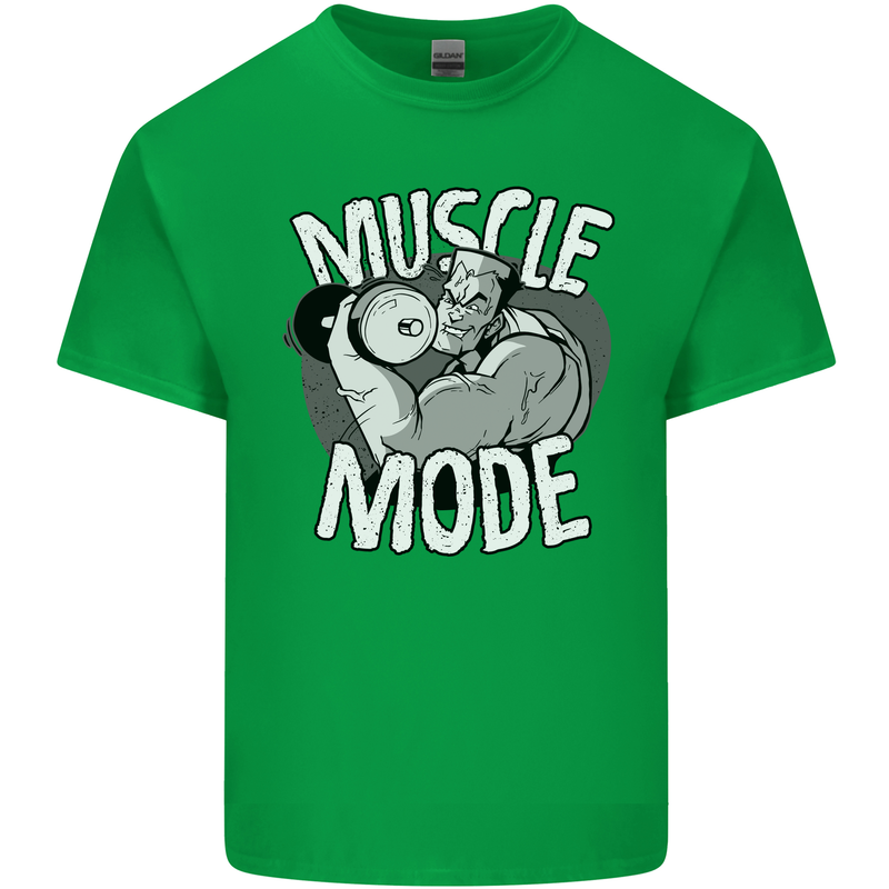Gym Muscle Mode Bodybuilding Weightlifting Mens Cotton T-Shirt Tee Top Irish Green