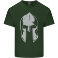 Gym Spartan Helmet Bodybuilding Fitness Mens Cotton T-Shirt Tee Top Forest Green