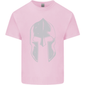 Gym Spartan Helmet Bodybuilding Fitness Mens Cotton T-Shirt Tee Top Light Pink