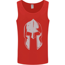 Gym Spartan Helmet Bodybuilding Fitness Mens Vest Tank Top Red