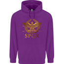 Gym Training Top Weightlifting SPQR Roman Mens 80% Cotton Hoodie Purple
