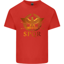 Gym Training Top Weightlifting SPQR Roman Mens Cotton T-Shirt Tee Top Red