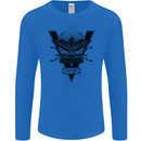 Gym Training Top Weightlifting SPQR Roman Mens Long Sleeve T-Shirt Royal Blue