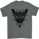 Gym Training Top Weightlifting SPQR Roman Mens T-Shirt 100% Cotton Charcoal