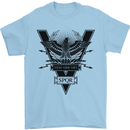 Gym Training Top Weightlifting SPQR Roman Mens T-Shirt 100% Cotton Light Blue
