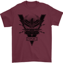Gym Training Top Weightlifting SPQR Roman Mens T-Shirt 100% Cotton Maroon