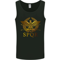 Gym Training Top Weightlifting SPQR Roman Mens Vest Tank Top Black