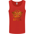 Gym Training Top Weightlifting SPQR Roman Mens Vest Tank Top Red