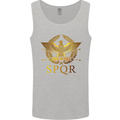 Gym Training Top Weightlifting SPQR Roman Mens Vest Tank Top Sports Grey