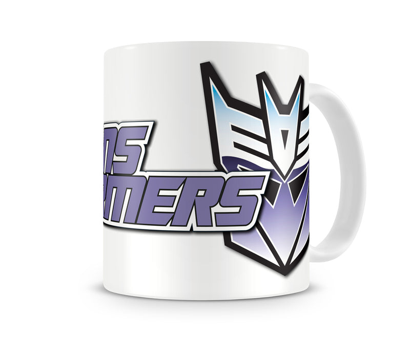 Transformers retro decepticon superhero film white coffee mug cup