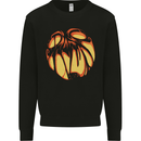 Halloween Jack-O-Lantern Pumpkin Mens Sweatshirt Jumper Black