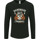 Hand Made Choppers Motorcycle Biker Mens Long Sleeve T-Shirt Black