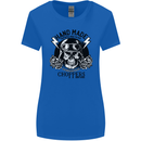 Handmade Choppers Biker Motorcycle Bike Womens Wider Cut T-Shirt Royal Blue
