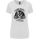 Handmade Choppers Biker Motorcycle Bike Womens Wider Cut T-Shirt White