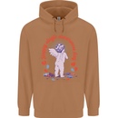 Happy Single Awareness Day Mens 80% Cotton Hoodie Caramel Latte