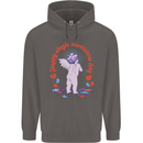 Happy Single Awareness Day Mens 80% Cotton Hoodie Charcoal
