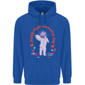 Happy Single Awareness Day Mens 80% Cotton Hoodie Royal Blue