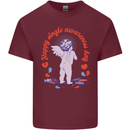 Happy Single Awareness Day Mens Cotton T-Shirt Tee Top Maroon