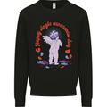 Happy Single Awareness Day Mens Sweatshirt Jumper Black