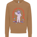 Happy Single Awareness Day Mens Sweatshirt Jumper Caramel Latte