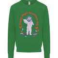 Happy Single Awareness Day Mens Sweatshirt Jumper Irish Green