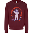 Happy Single Awareness Day Mens Sweatshirt Jumper Maroon