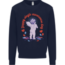 Happy Single Awareness Day Mens Sweatshirt Jumper Navy Blue