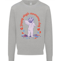 Happy Single Awareness Day Mens Sweatshirt Jumper Sports Grey
