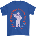 Happy Single Awareness Day Mens T-Shirt 100% Cotton Royal Blue