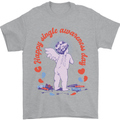 Happy Single Awareness Day Mens T-Shirt 100% Cotton Sports Grey