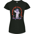 Happy Single Awareness Day Womens Petite Cut T-Shirt Black