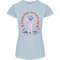 Happy Single Awareness Day Womens Petite Cut T-Shirt Light Blue