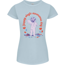 Happy Single Awareness Day Womens Petite Cut T-Shirt Light Blue