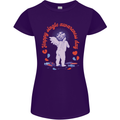 Happy Single Awareness Day Womens Petite Cut T-Shirt Purple