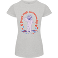 Happy Single Awareness Day Womens Petite Cut T-Shirt Sports Grey