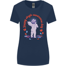 Happy Single Awareness Day Womens Wider Cut T-Shirt Navy Blue