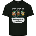 Have Your Elf a Merry Little Christmas Mens Cotton T-Shirt Tee Top Black