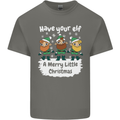 Have Your Elf a Merry Little Christmas Mens Cotton T-Shirt Tee Top Charcoal