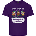 Have Your Elf a Merry Little Christmas Mens Cotton T-Shirt Tee Top Purple