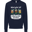 Have Your Elf a Merry Little Christmas Mens Sweatshirt Jumper Navy Blue