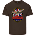Hawker Hurricane Flying Legend Mens Cotton T-Shirt Tee Top Dark Chocolate