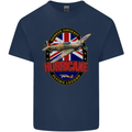 Hawker Hurricane Flying Legend Mens Cotton T-Shirt Tee Top Navy Blue