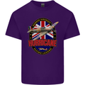 Hawker Hurricane Flying Legend Mens Cotton T-Shirt Tee Top Purple