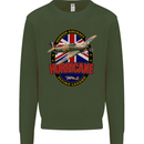 Hawker Hurricane Flying Legend Mens Sweatshirt Jumper Forest Green